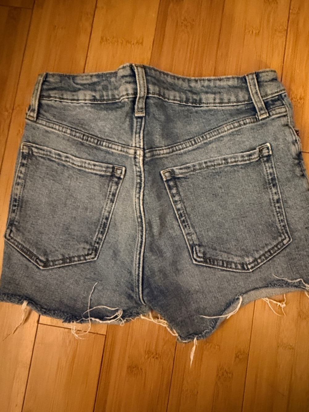 Old Navy Blue High-Rise Denim Shorts - Picture 4 of 4